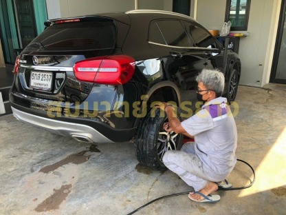 รับปะยางรถยนต์ถึงบ้าน - รับปะยางรถนอกสถานที่ 24 ชั่วโมง สระบุรี - สมมาตย์การยาง